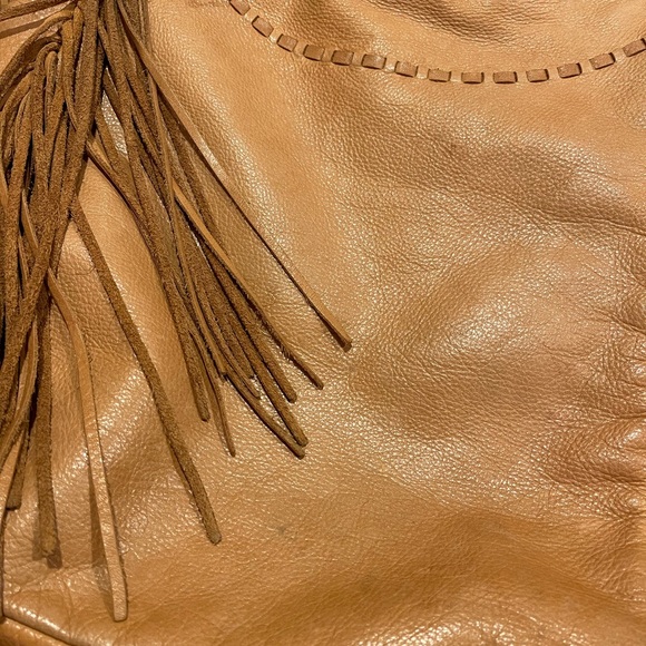 Margot Genuine Leather Fringe Hobo Purse - Picture 8 of 9